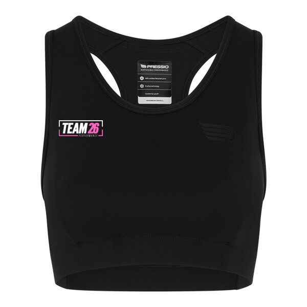 Women's Sustain Long Line Crop Bra Thumbnail